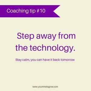 step away from the technology coaching tip disconnect to reconnect